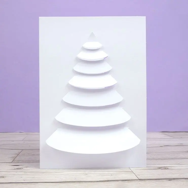 Luxury Shaped Card Blanks & Envelopes - Christmas Tree 1