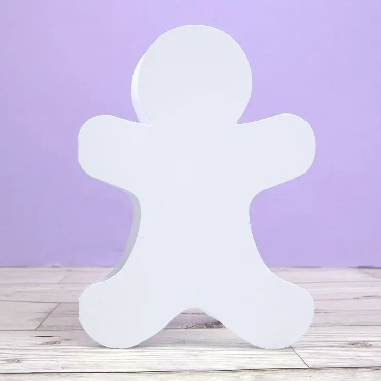 Luxury Shaped Card Blanks & Envelopes - Gingerbread Man 1