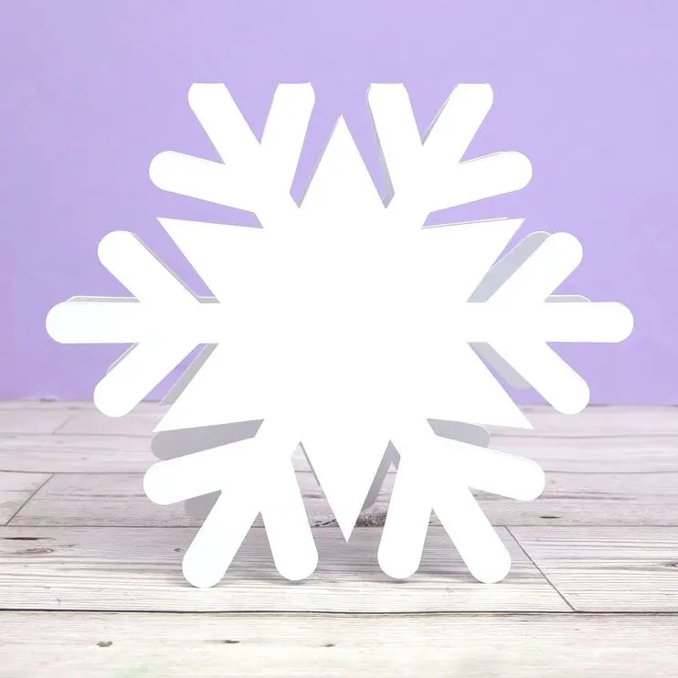 Luxury Shaped Card Blanks & Envelopes - Snowflake 1