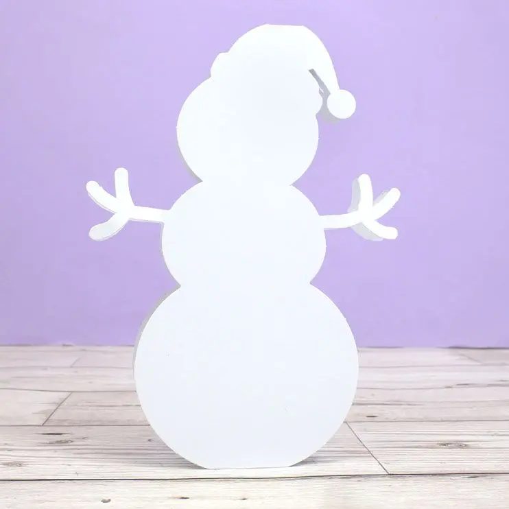 Luxury Shaped Card Blanks & Envelopes - Snowman 1