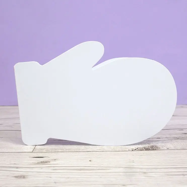 Luxury Shaped Card Blanks & Envelopes - Winter Mitten 1