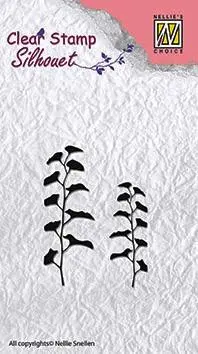 Clear Stamp Silhouette Flower 13 1
