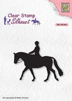 Clear Stamp Silhouette Men-Things Horseman 1