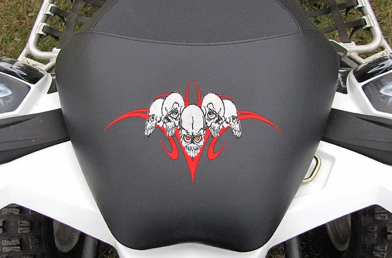 Yamaha Atv Seat Covers - Skull Cluster 1