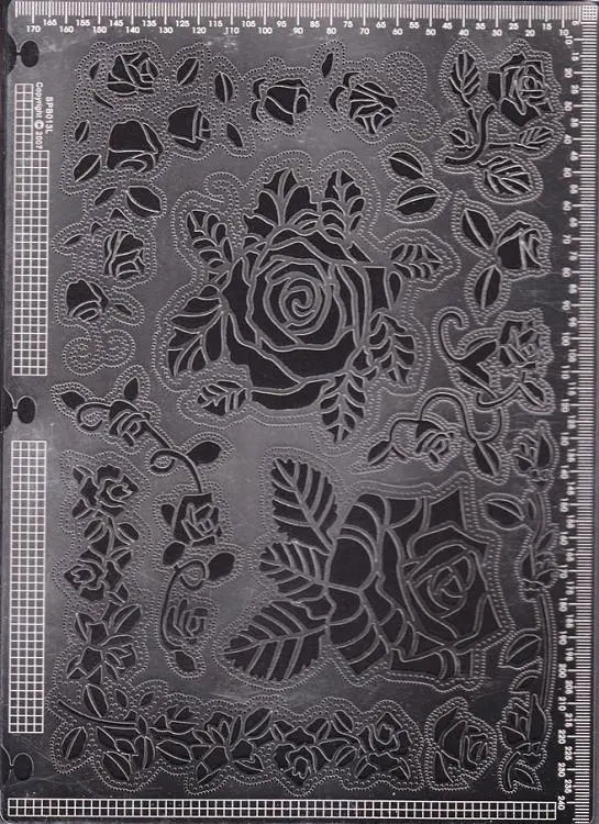 Ecstasy Crafts Exclusive Templates Large -Roses 1