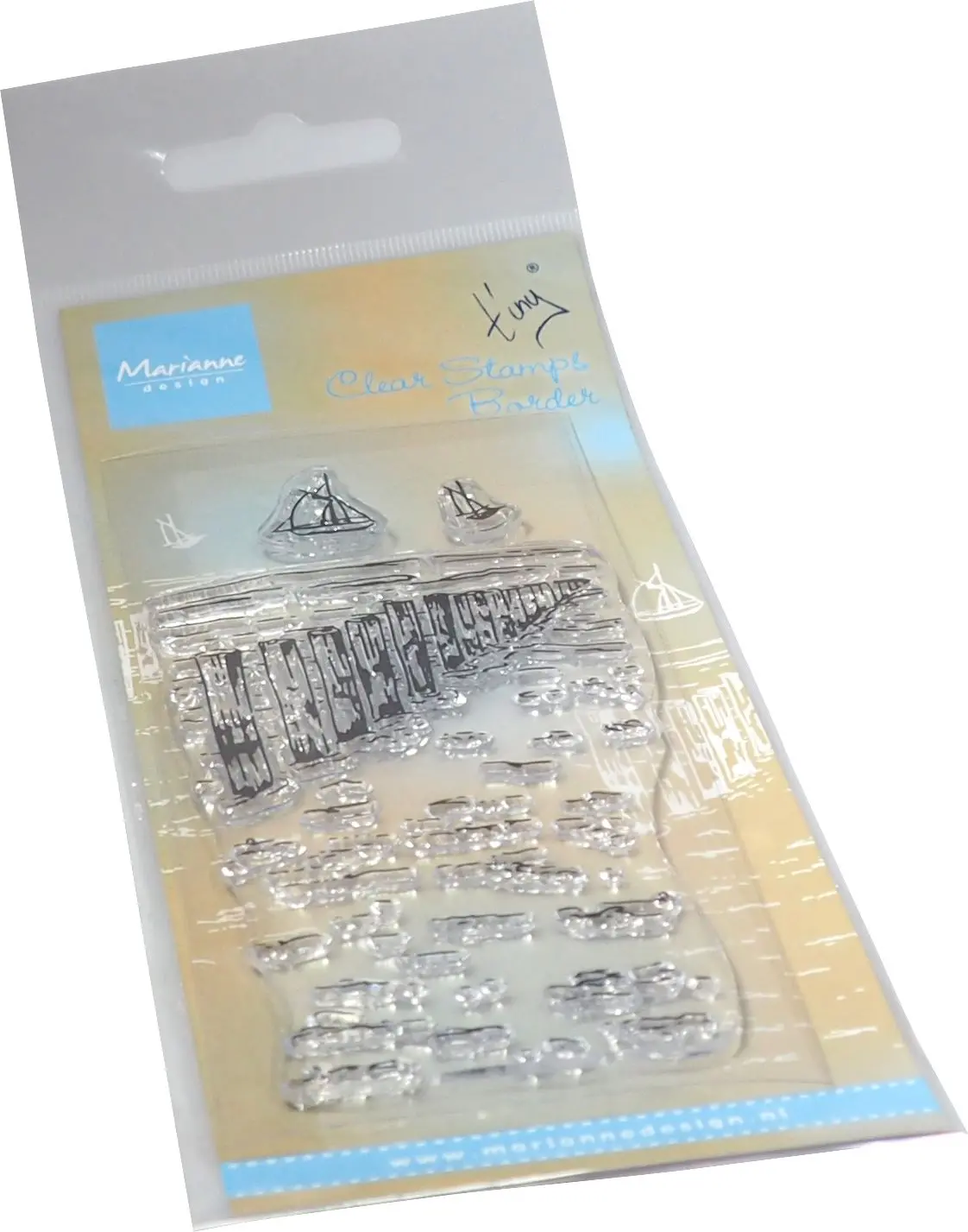 Marianne Design Clear Stamp - Tiny's Border - Beach Poles 1
