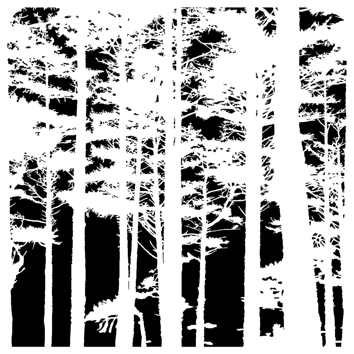 The Crafters Workshop 6X6 Stencil Tree Canopy 1