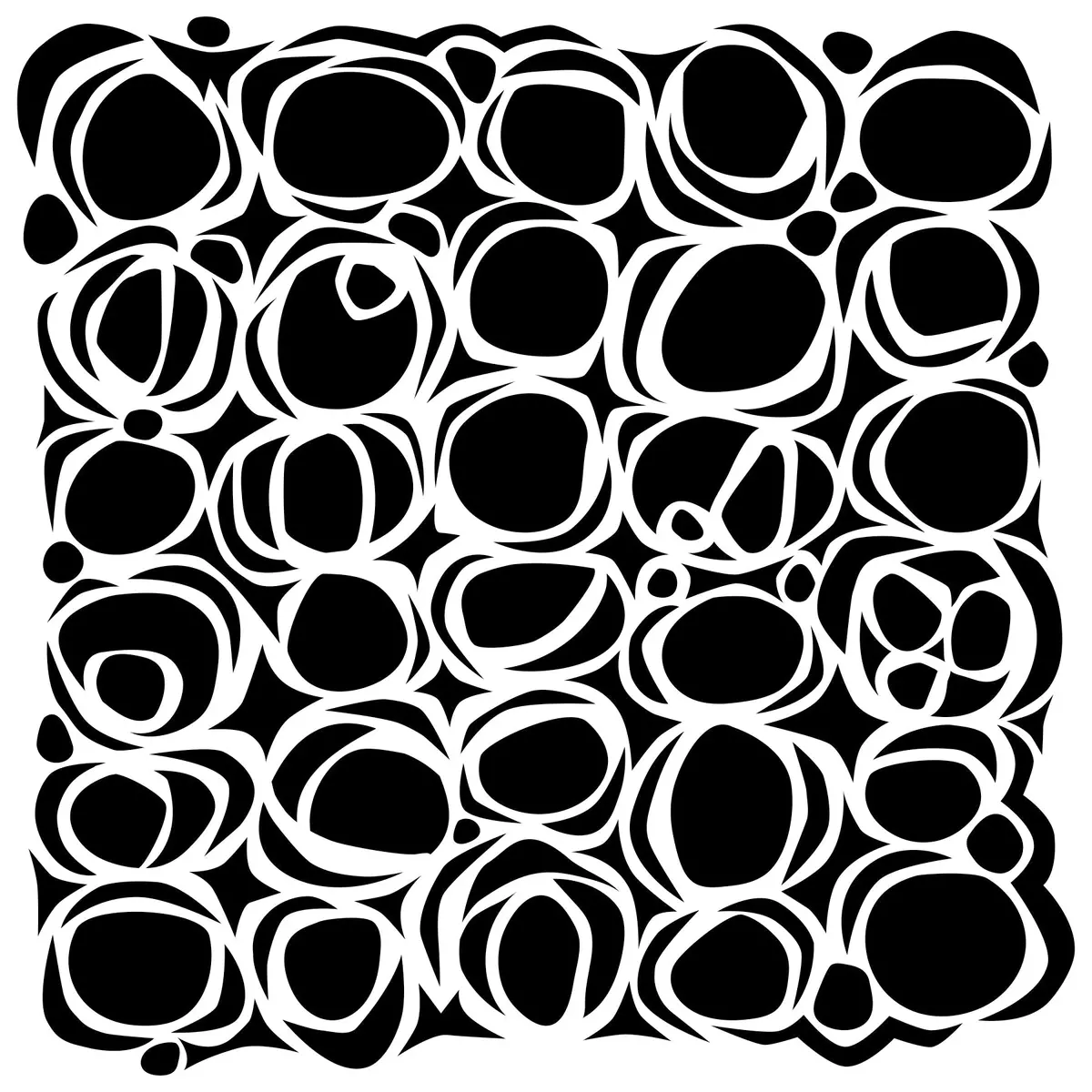 The Crafters Workshop 6X6 Stencil Circles Nested 1