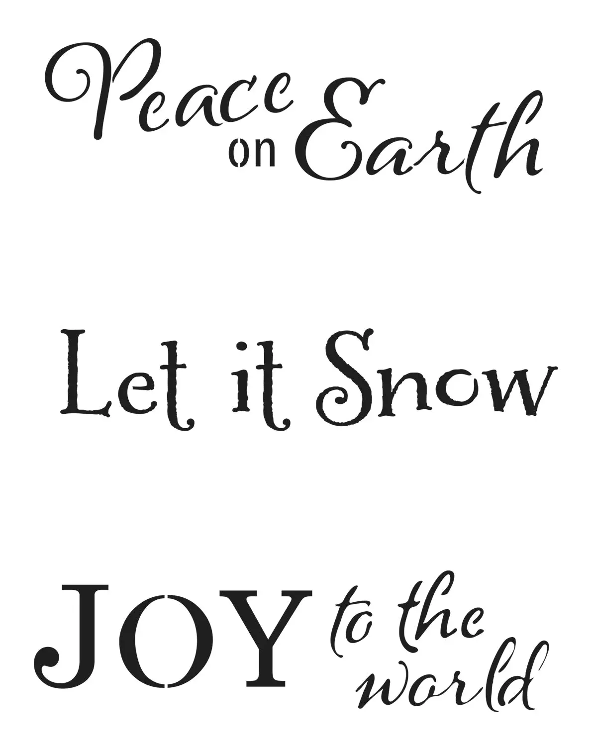 The Crafters Workshop Slimline Layered Holiday Words 1