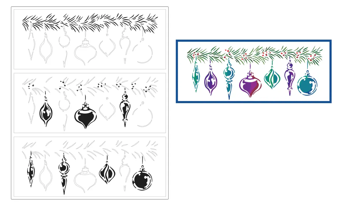 The Crafters Workshop Slimline Layered Ornaments 1