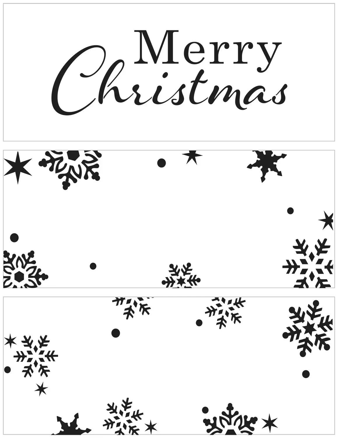 The Crafters Workshop Slimline Layered Merry Snowflakes 1