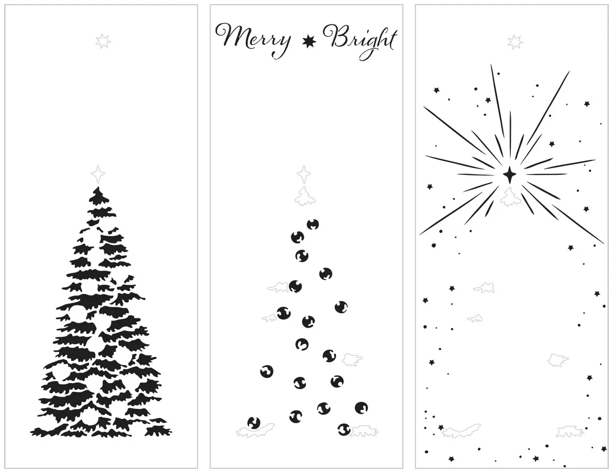 The Crafters Workshop Slimline Layered Tall Christmas Tree 1