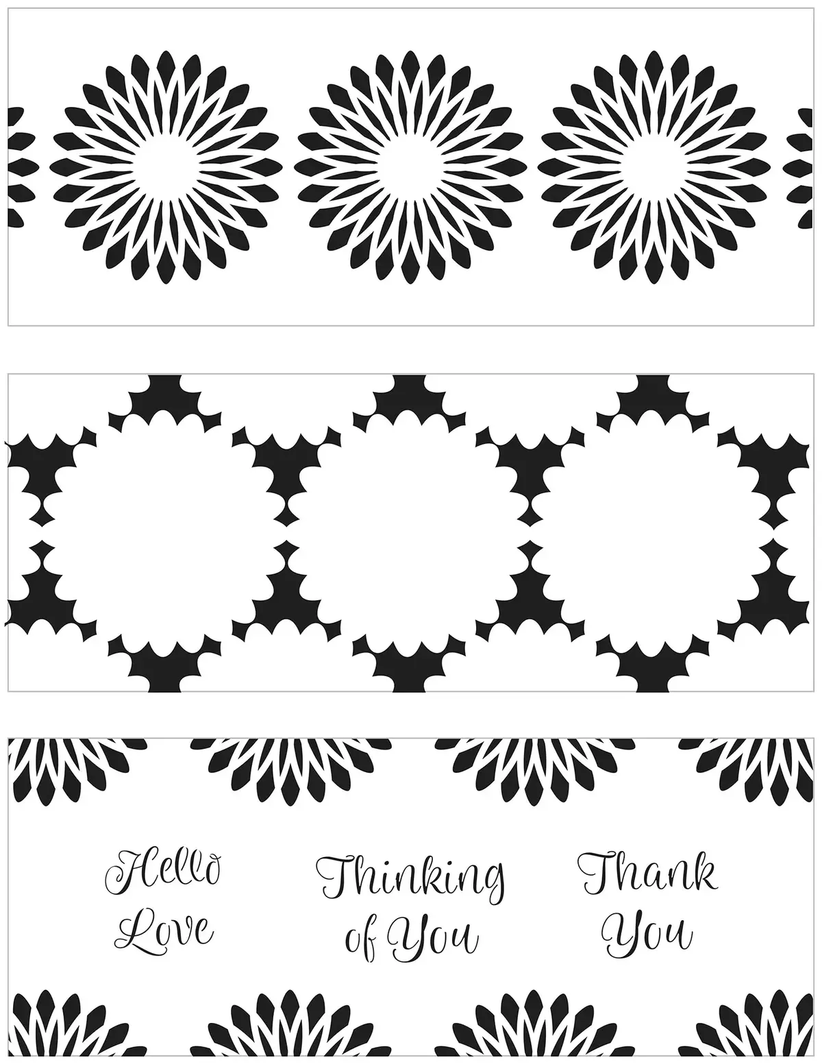 The Crafters Workshop Slimline Layered Triple Flowers 1
