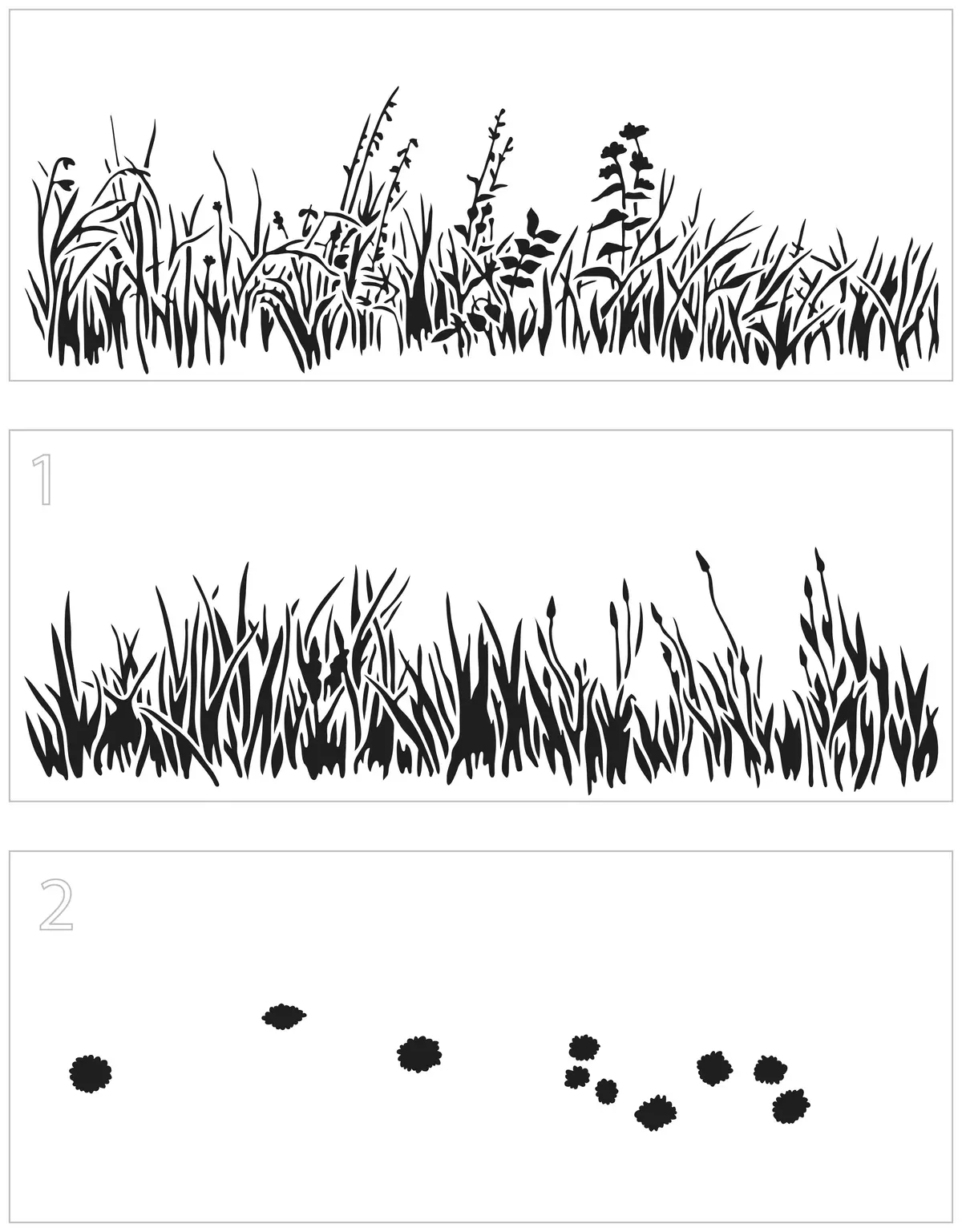 The Crafters Workshop Slimline Layered Grasses 1