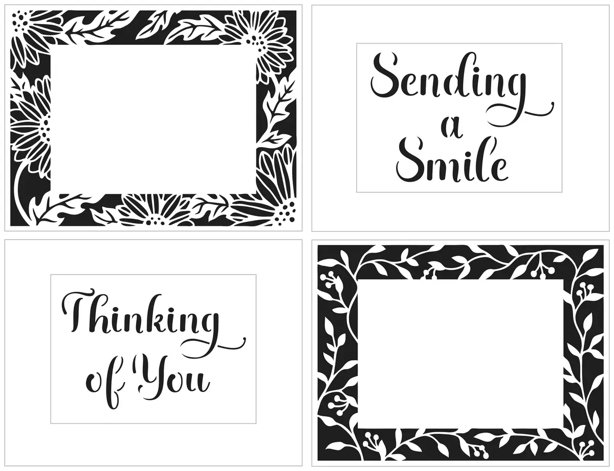 The Crafters Workshop A2 Sunflowers Vines Frames 1