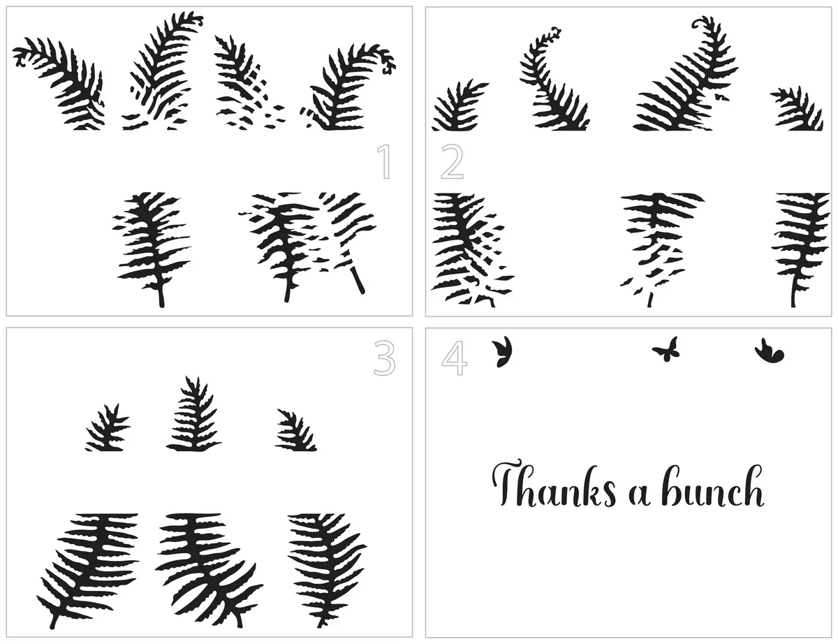 The Crafters Workshop Layered Fern Banner 1