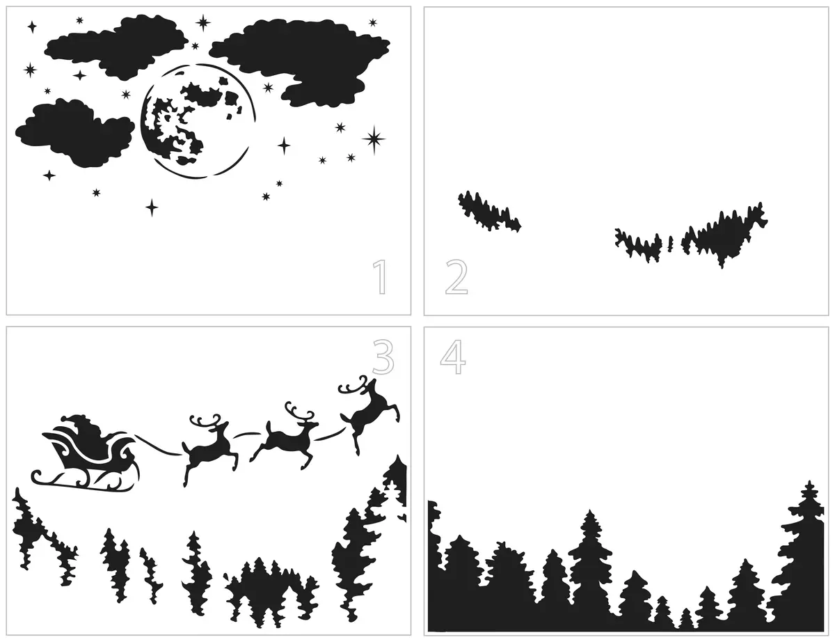 The Crafters Workshop Layered Santa Moon 1