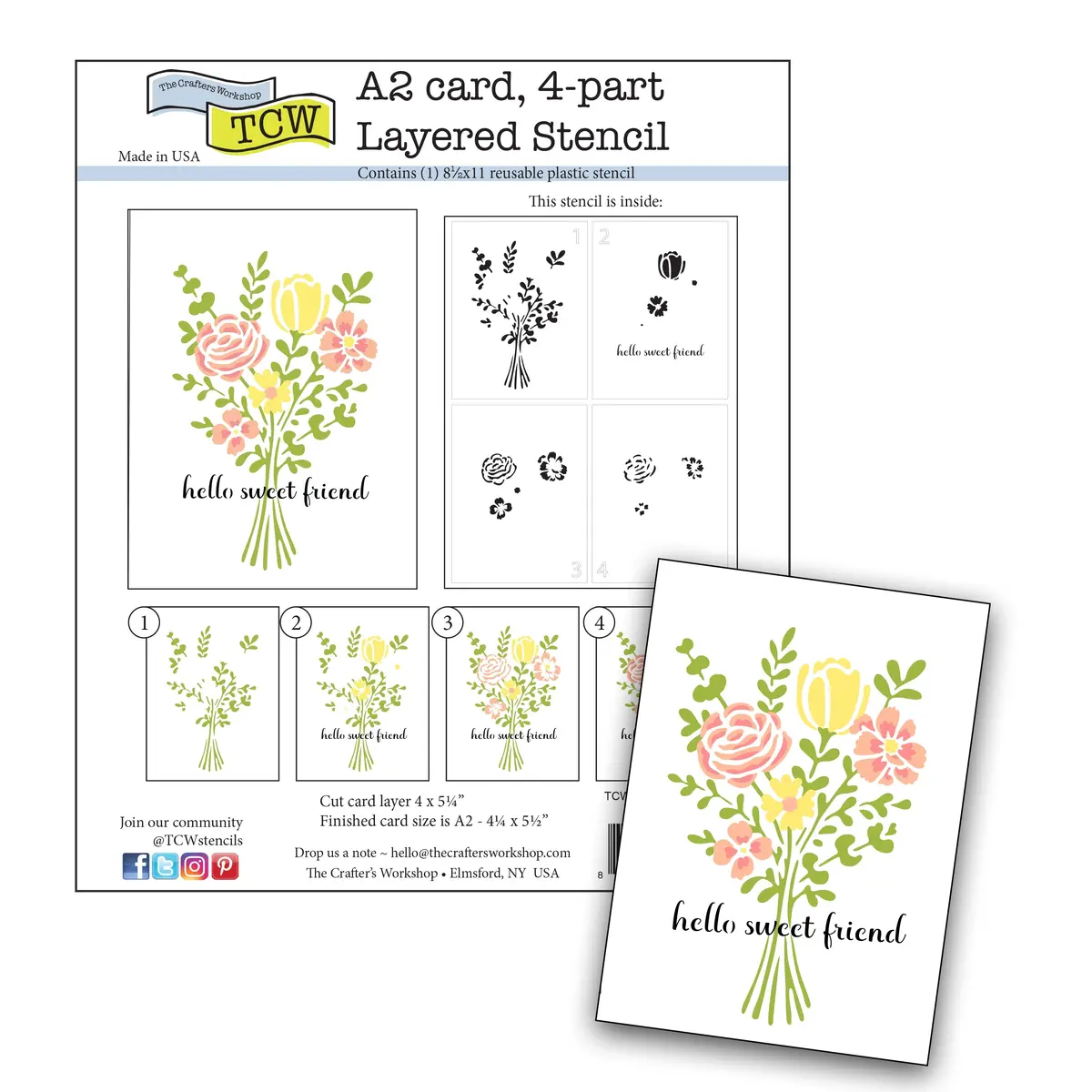 The Crafters Workshop Layered Floral Bouquet 1