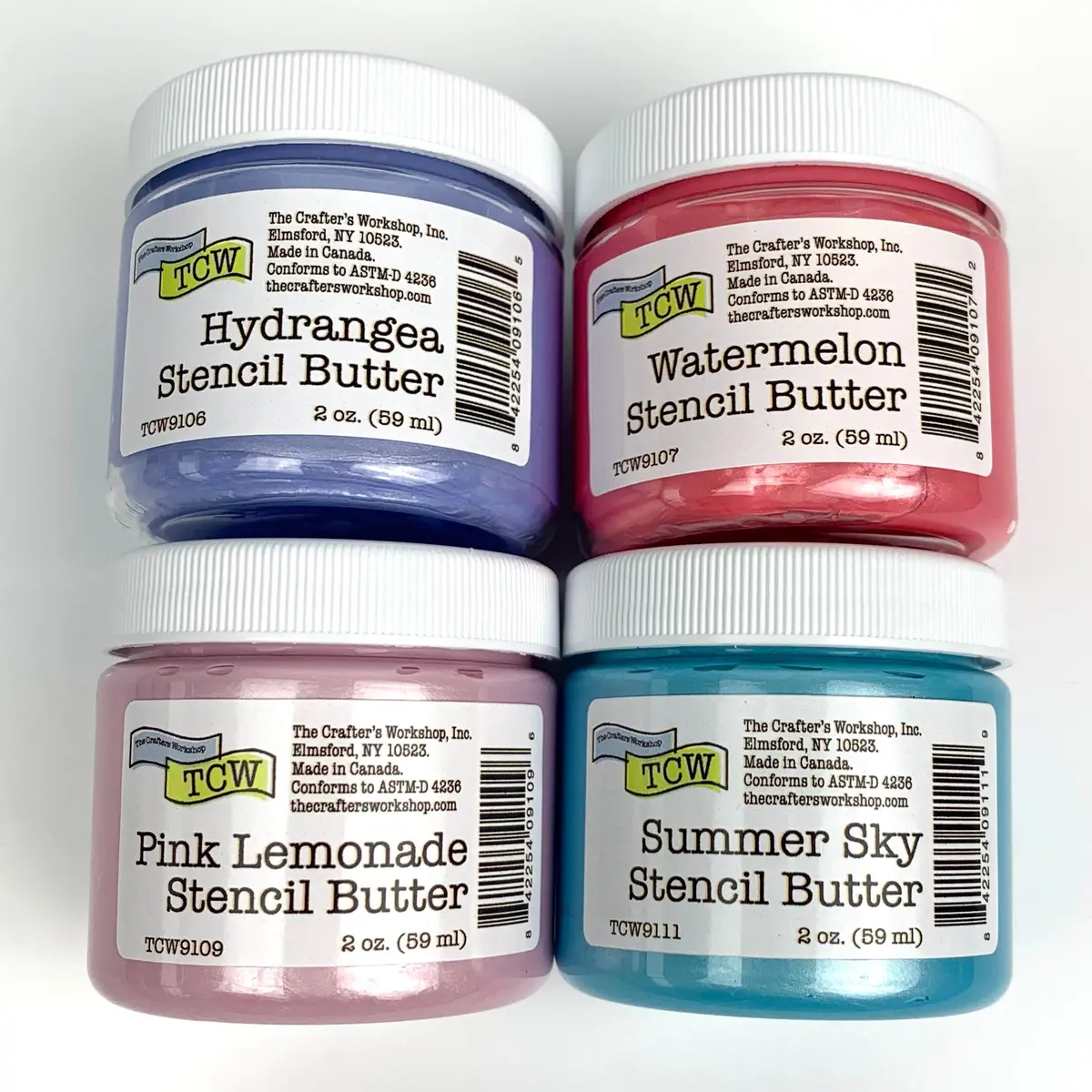 The Crafters Workshop (Tcw) Stencil Butter 4-Pack Blooms 1