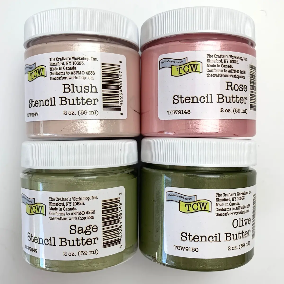 The Crafters Workshop (Tcw) Stencil Butter 4-Pack Petals And Herbs 1