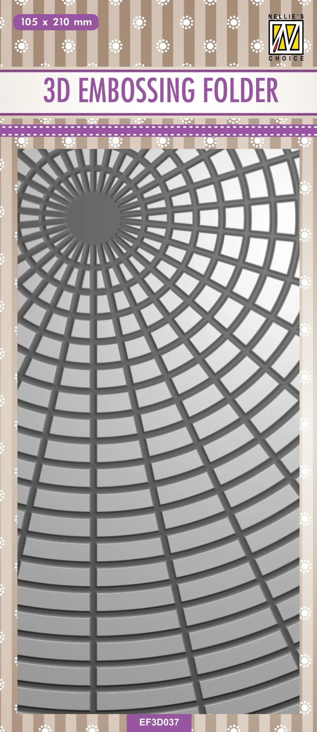 Nellie's Choice 3D Embossing Folder Slimline Size - Sunshine 1