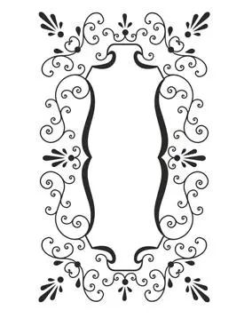 Creative Expressions Stamps To Die For Emma's Joyful Frame 1