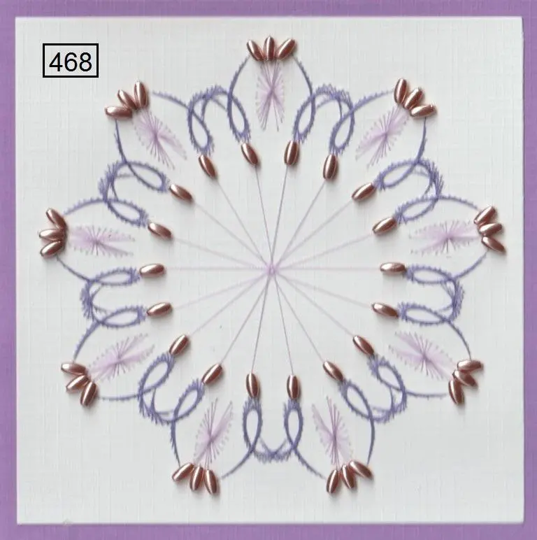 Laura's Design Digital Embroidery Pattern - Center Spoke Flourish Wreath 1