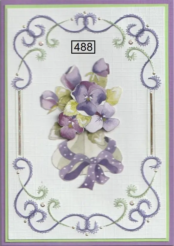 Laura's Design Digital Embroidery Pattern - Swirl Rectangle Frame 1