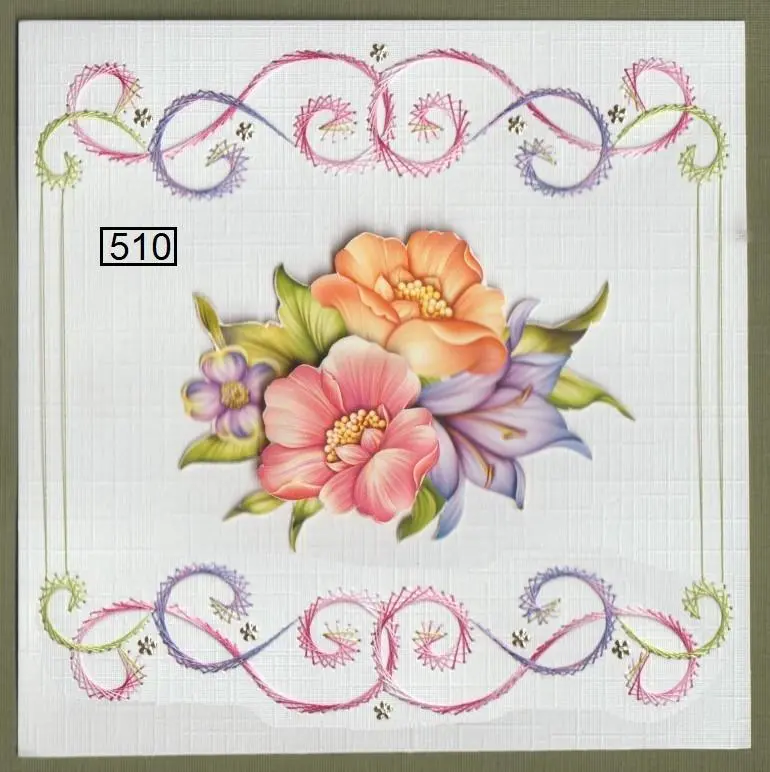 Laura's Design Digital Embroidery Pattern - Frame With Flourish 2 1
