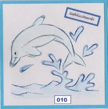 Laura's Design Digital Embroidery Pattern - Dolphin 1