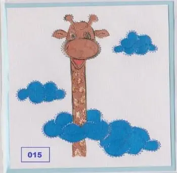 Laura's Design Digital Embroidery Pattern - Giraffe 1