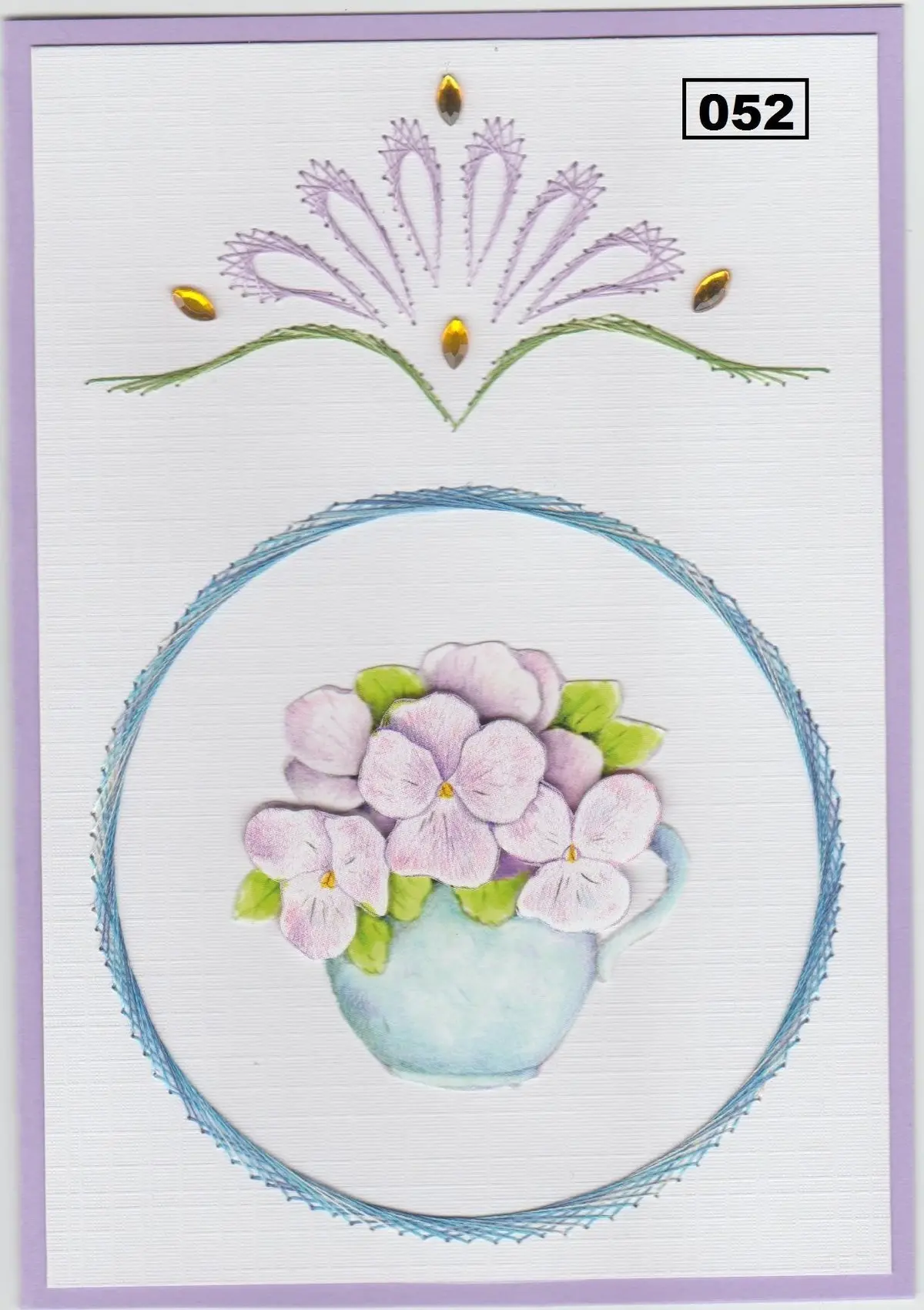 Laura's Design Digital Embroidery Pattern - Floral Shape 1
