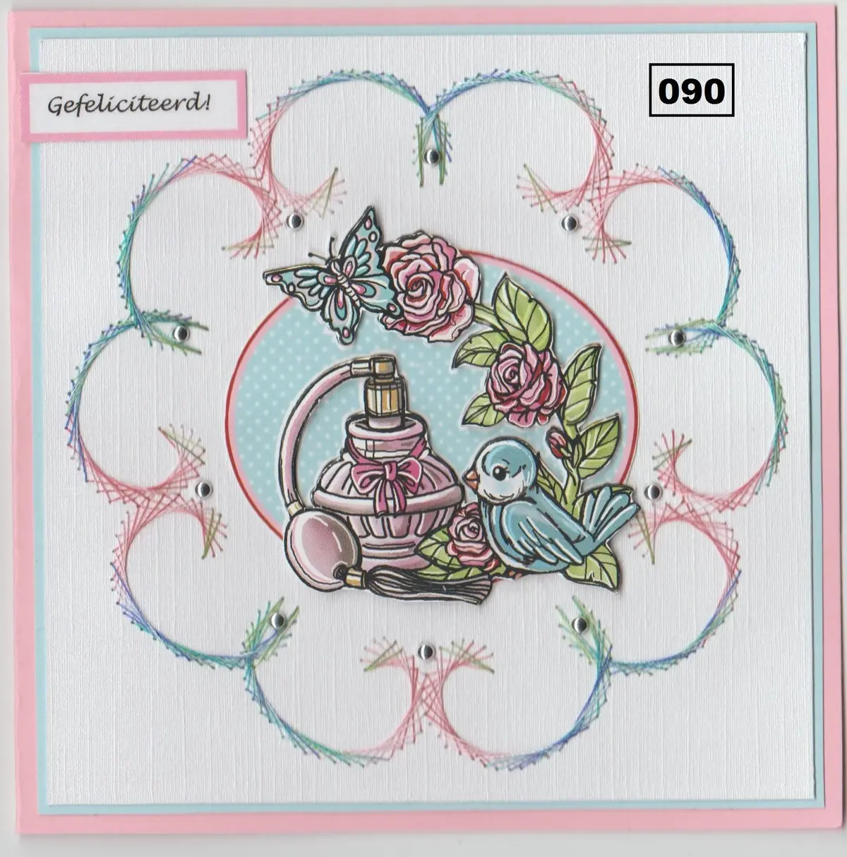 Laura's Design Digital Embroidery Pattern - Flourish Wreath 2 1