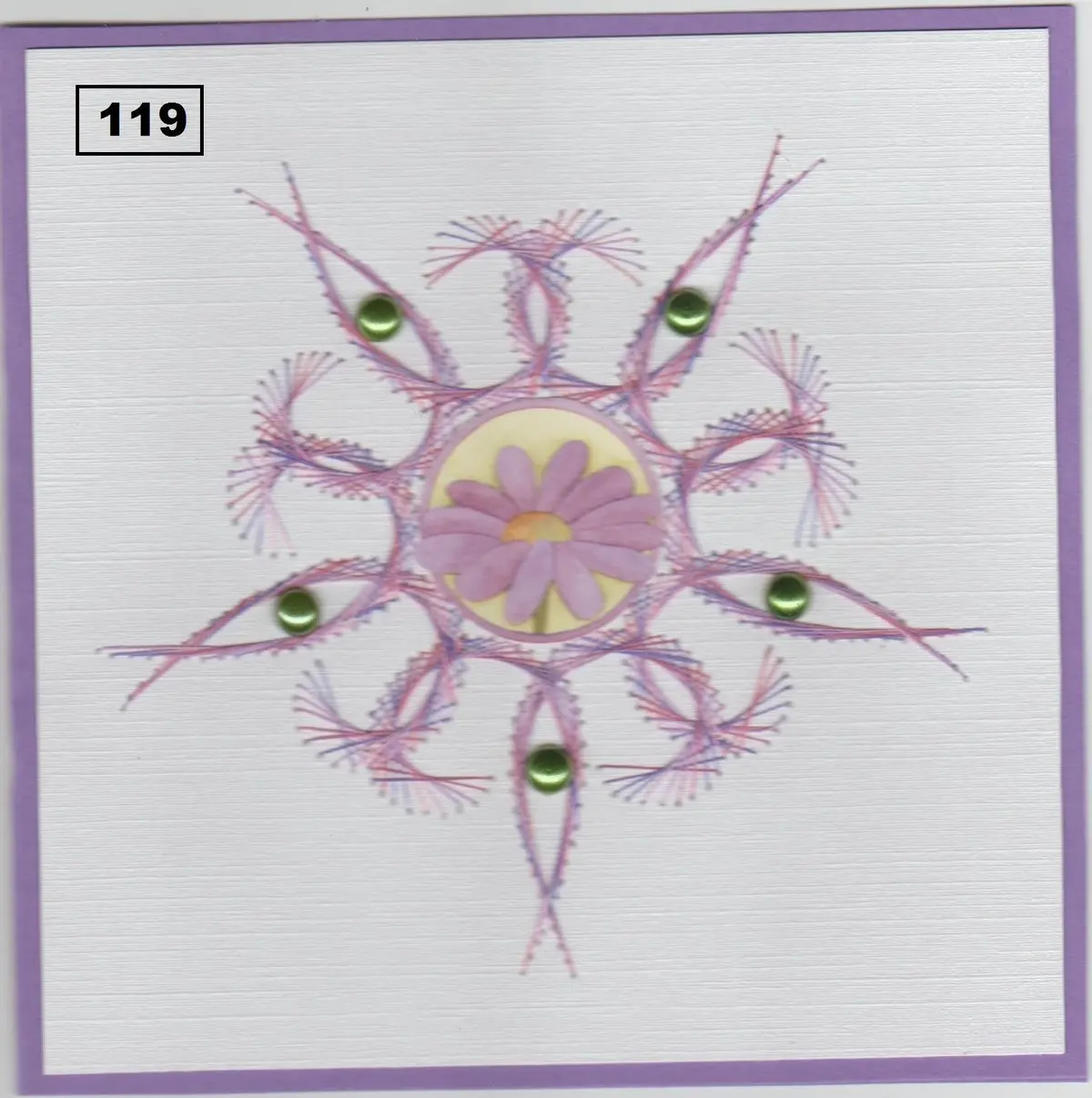 Laura's Design Digital Embroidery Pattern - Curling Flower 1