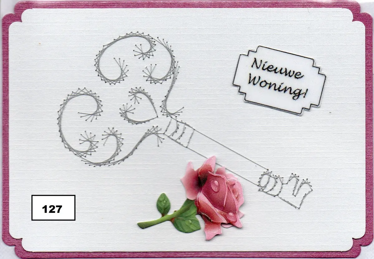 Laura's Design Digital Embroidery Pattern - Fancy Key 1