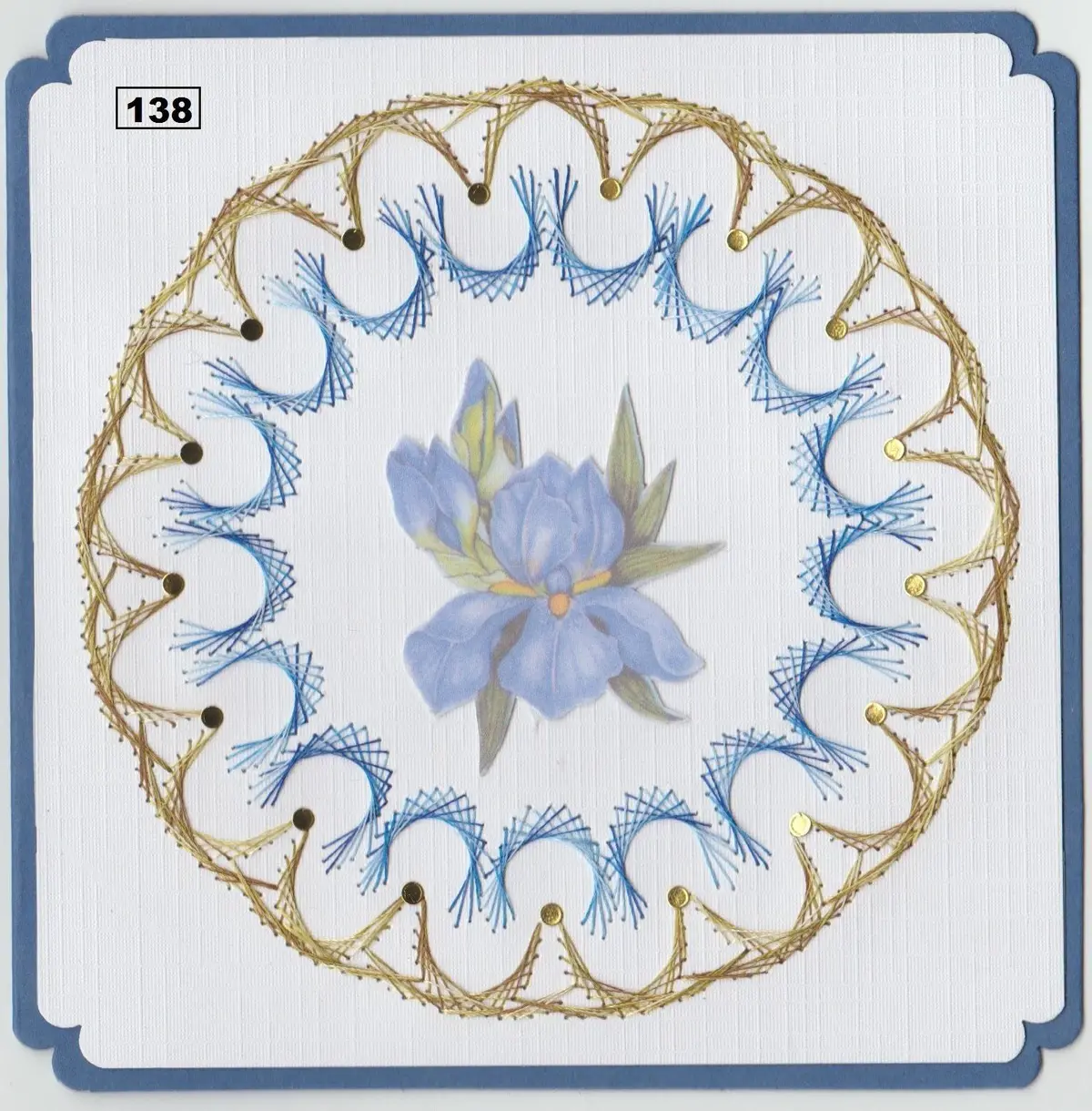 Laura's Design Digital Embroidery Pattern - Detailed Circle Frame 1