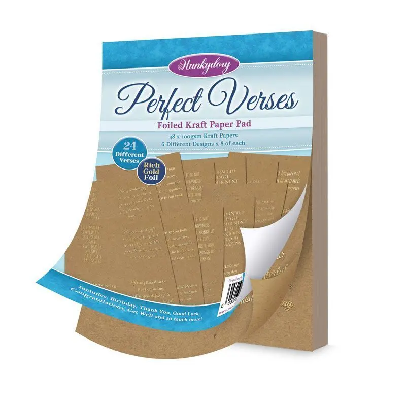 Perfect Verses Foiled Kraft Paper Pad 1