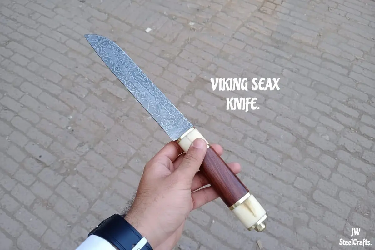 Viking Seax Knife By Jw Steel Crafts. 1