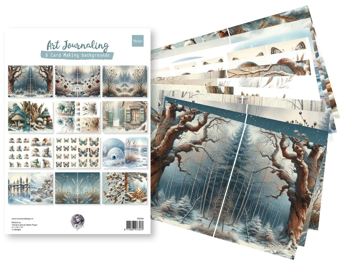 Marianne Design - Art Journaling Winterset By Fairybells 1