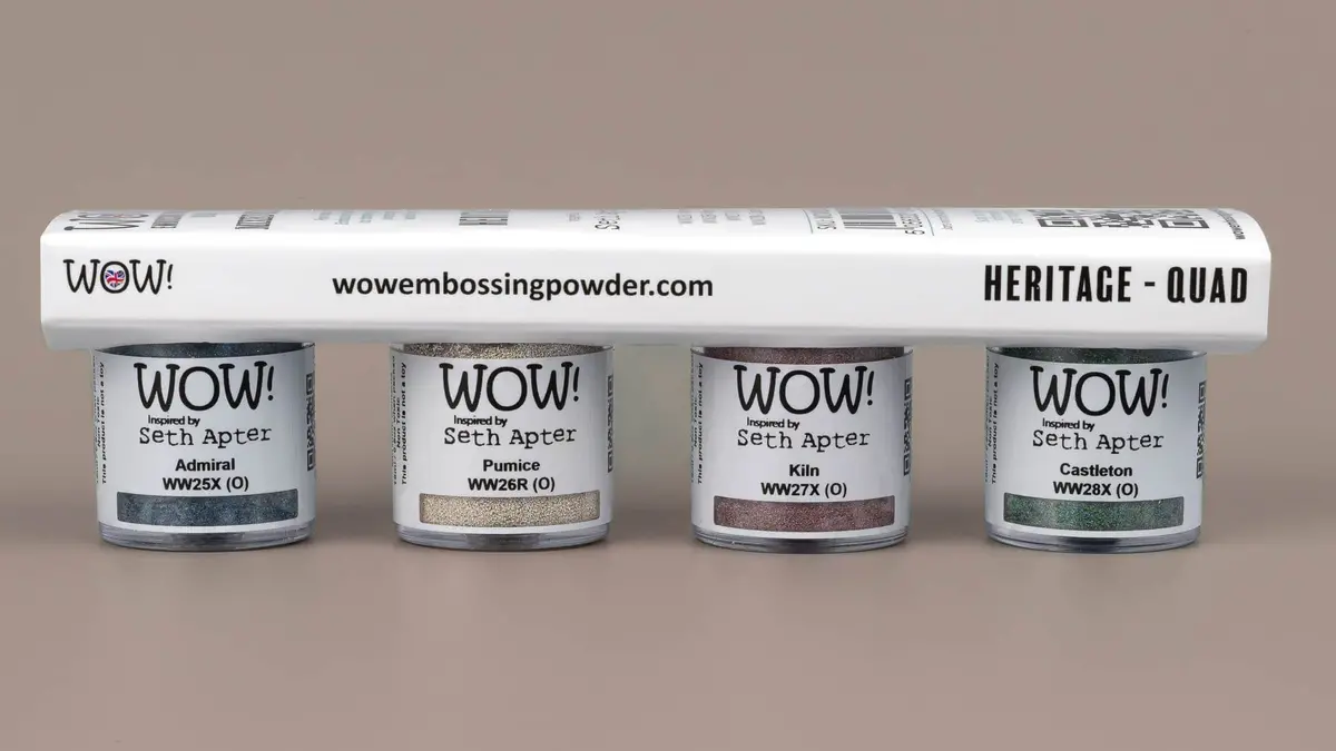 Wow! Embossing Powder - Heritage Quad - Inspired By Seth Apter 1